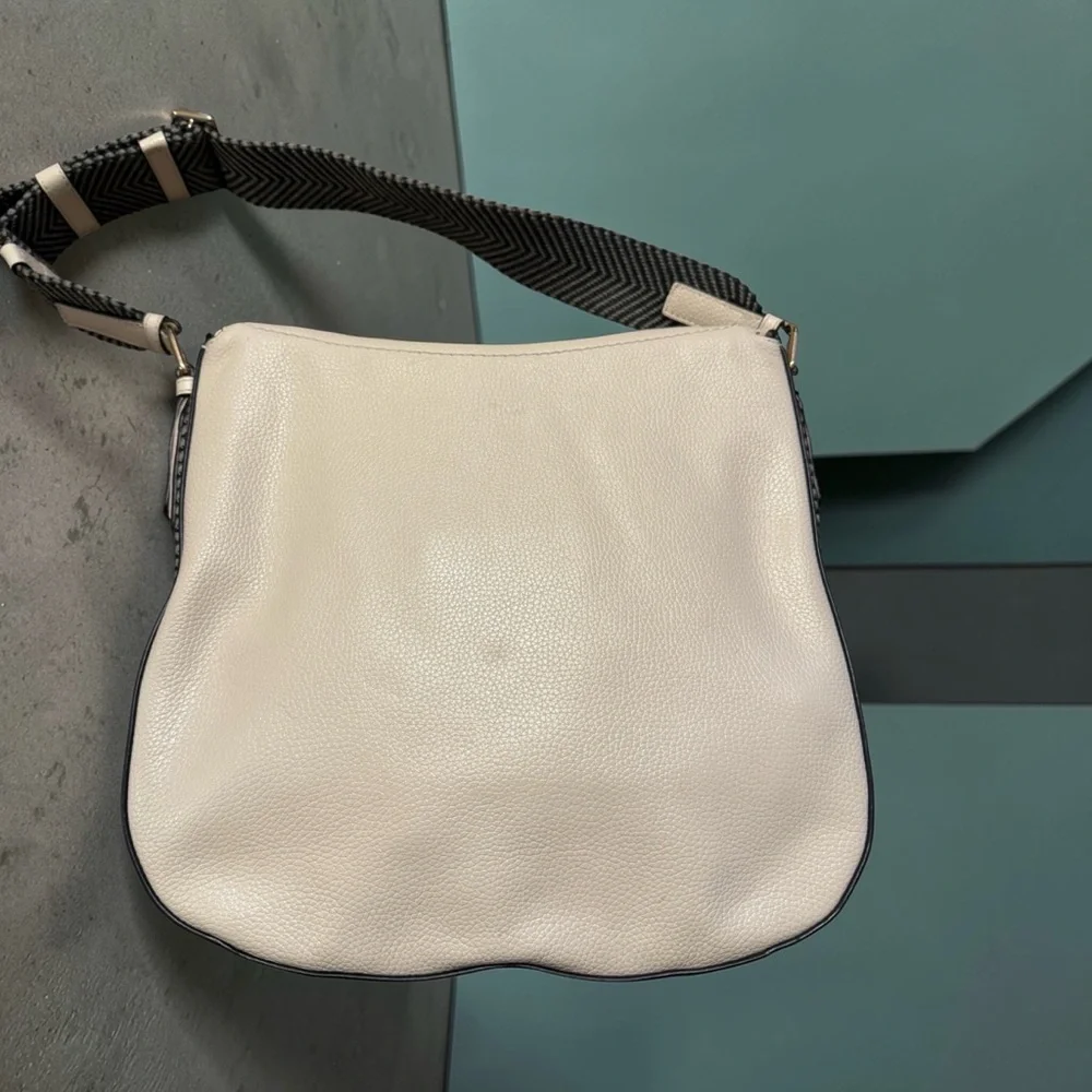 Marc Jacobs Shoulder Bag Purse Groove Leather Marshmallow - Picture 9 of 16
